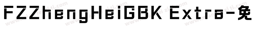 FZZhengHeiGBK Extra字体转换